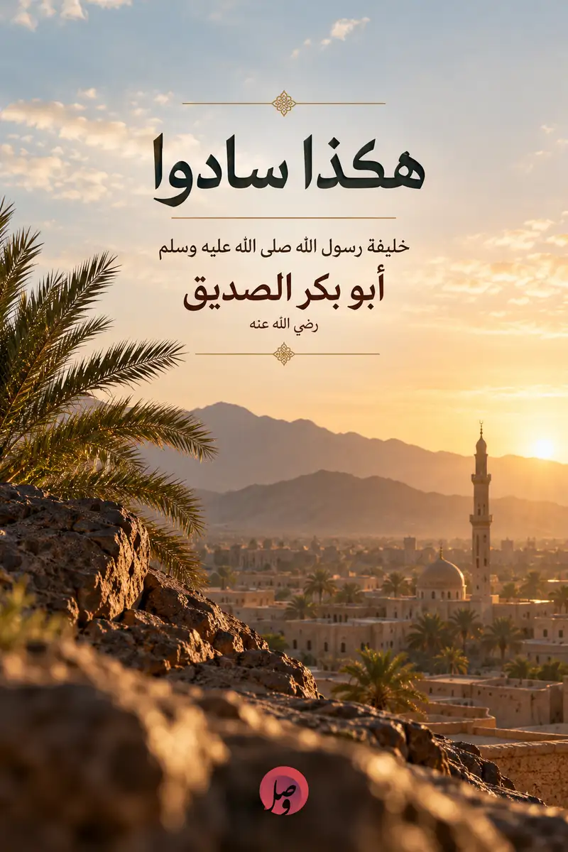 غلاف هكذا سادوا: الصديق أبو بكر رضي الله عنه
