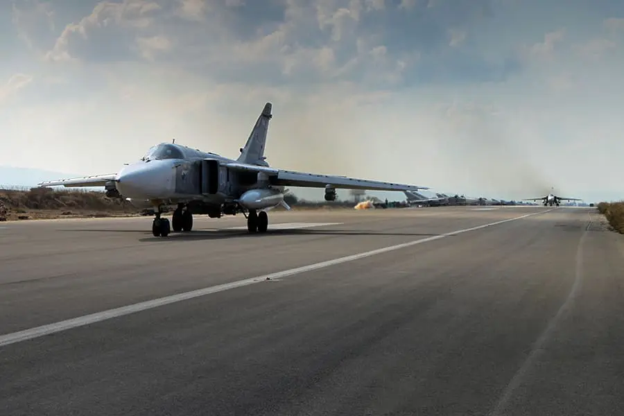Russian military aircraft at Latakia Syria 1