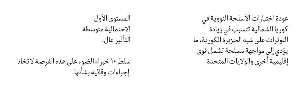 ترجمة تقرير مركز العمل الوقائي "نتائج استطلاع الأولويات الوقائية" لعام 2026 9 حلول مقترحة 2
