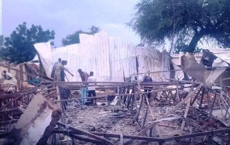 A building destroyed in Dilling after shelling on the South Kordofan town on Oct 11 2025 768x485 1