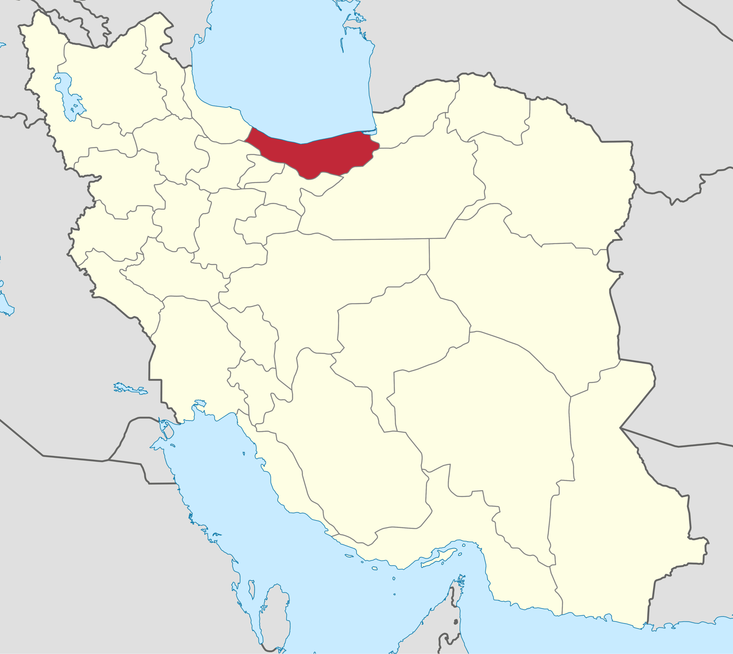 Mazandaran in Iran.svg scaled