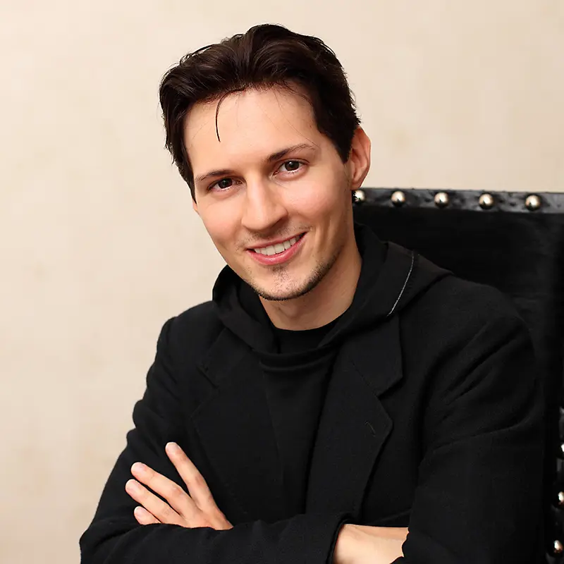 Pavel Durov sitting portrait cropped
