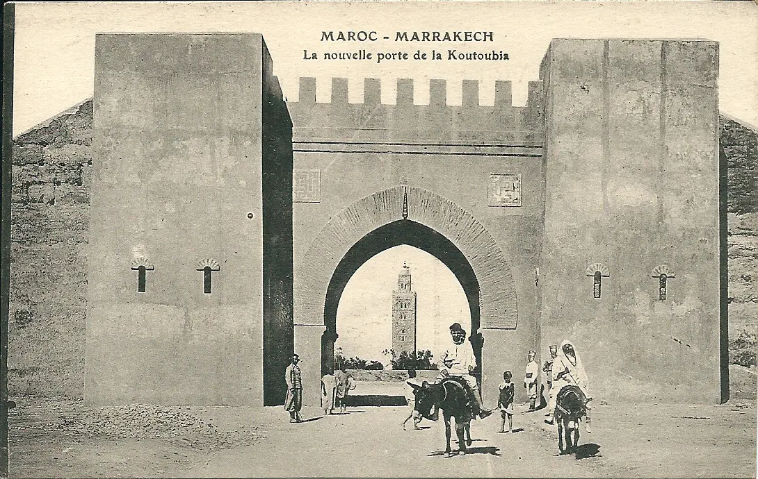«حواضر الإسلام عبر التاريخ 15»: مراكش.. المدينة التي حكمت المغرب والأندلس من سفح الأطلس 2 Marrakech Koutoubia 1919