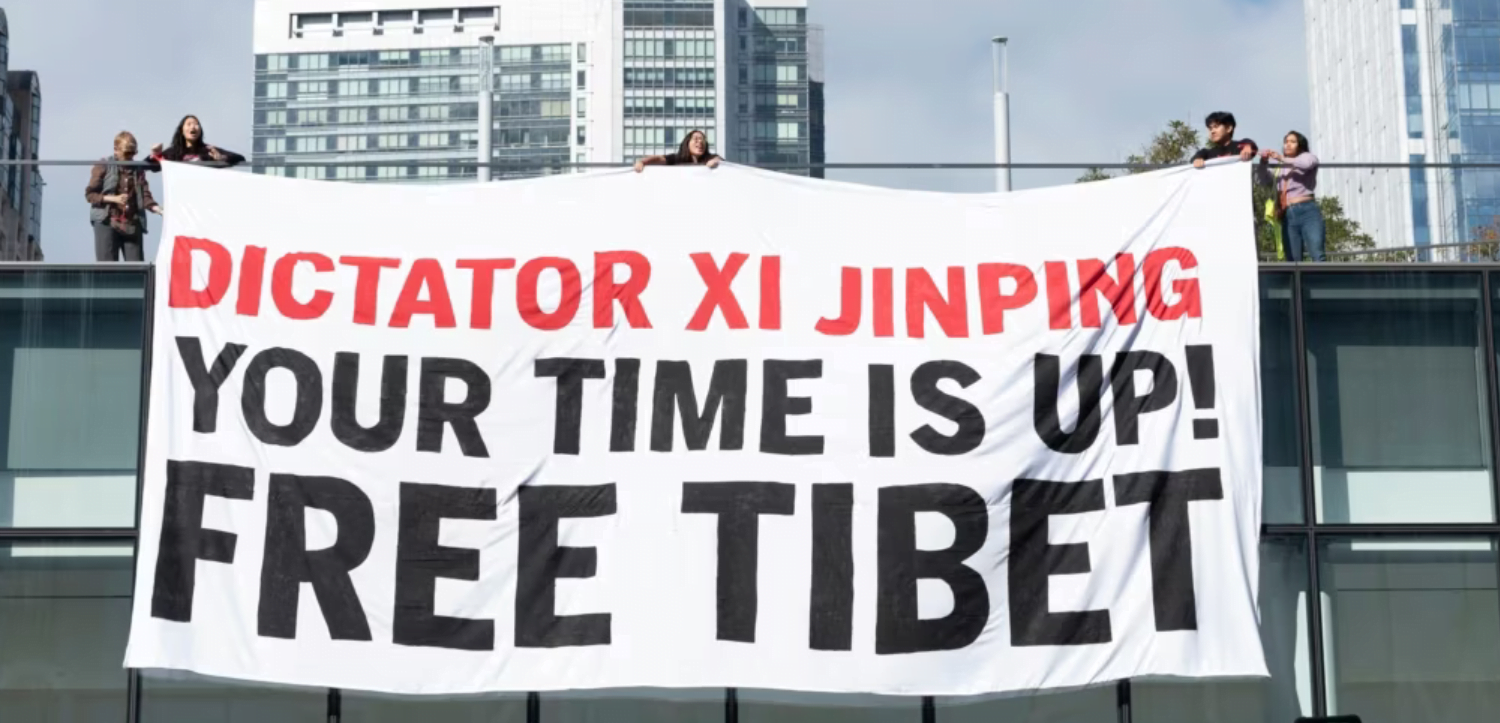 نشطاء التبت وهونج كونج والإيغور يتحدون ضد دكتاتورية الرئيس الصيني في سان فرانسيسكو