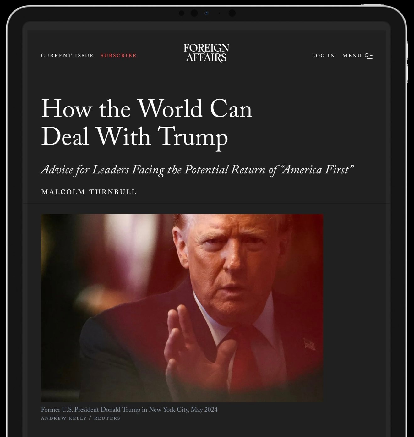 نصيحة لقادة العالم: هكذا يجب التعامل مع ترامب!!