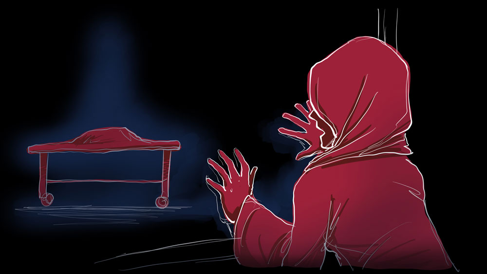 خلف الجدران: الأويغور يروون تجربتهم في معسكرات "إعادة التعليم" السرية في الصين 3 MihrigulTursun cartoon3