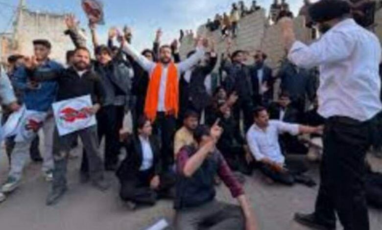 مسيرة احتجاجية لحركة «مهمة إقامة دولة جامو وكشمير»