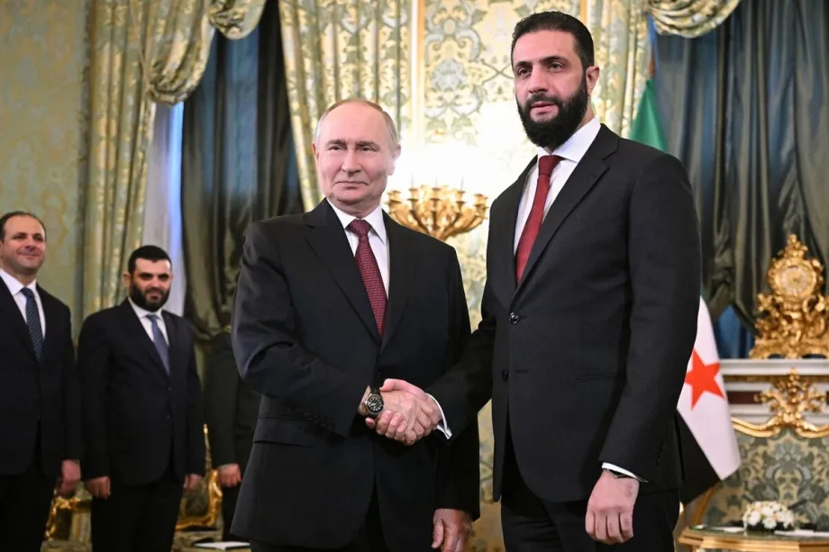 AA 20251015 39419588 39419587 SYRIAN PRESIDENT AHMED ALSHARAA IN MOSCOW 1