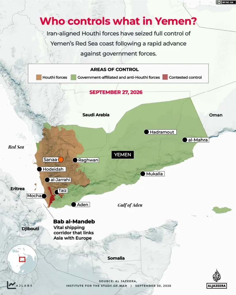 «لم نعد نأكل ثلاث وجبات».. نازحو اليمن بين الجوع والقصف وخيام لا تحمي أطفالهم 2 Interactive Yemen Sept 30 05 1790760214